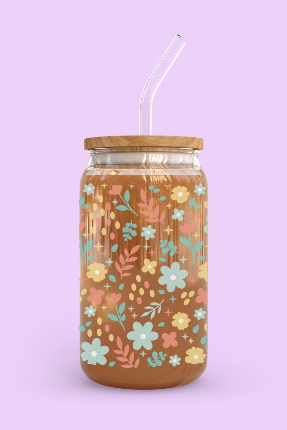 Libbey Glass Cup | Wild Flower