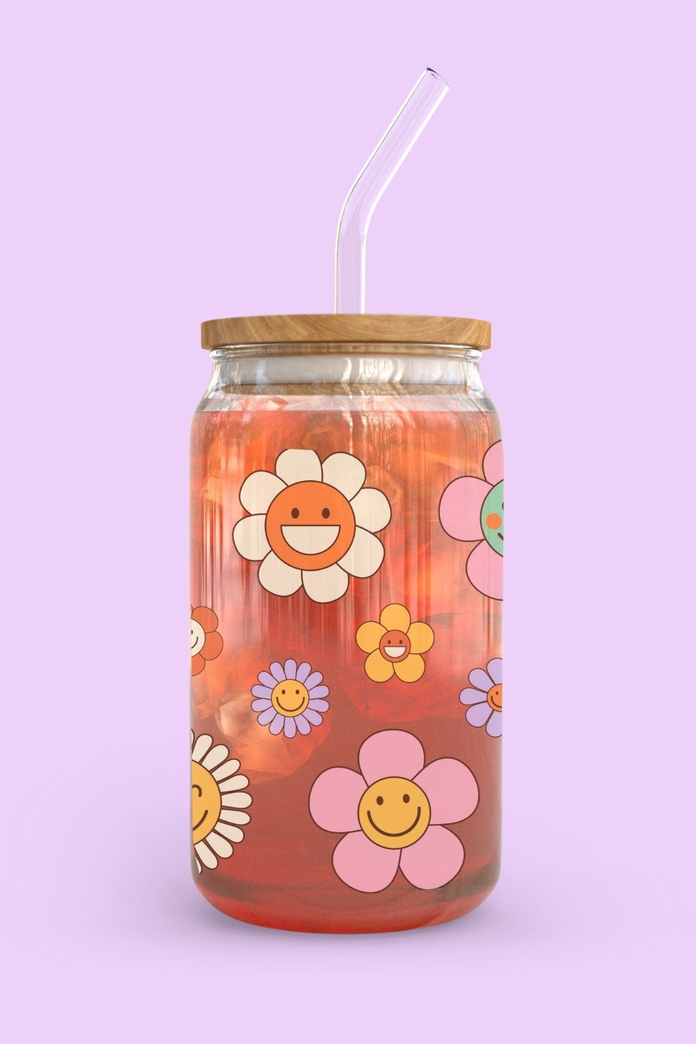 Libbey Glass Cup | Groovy Flowers