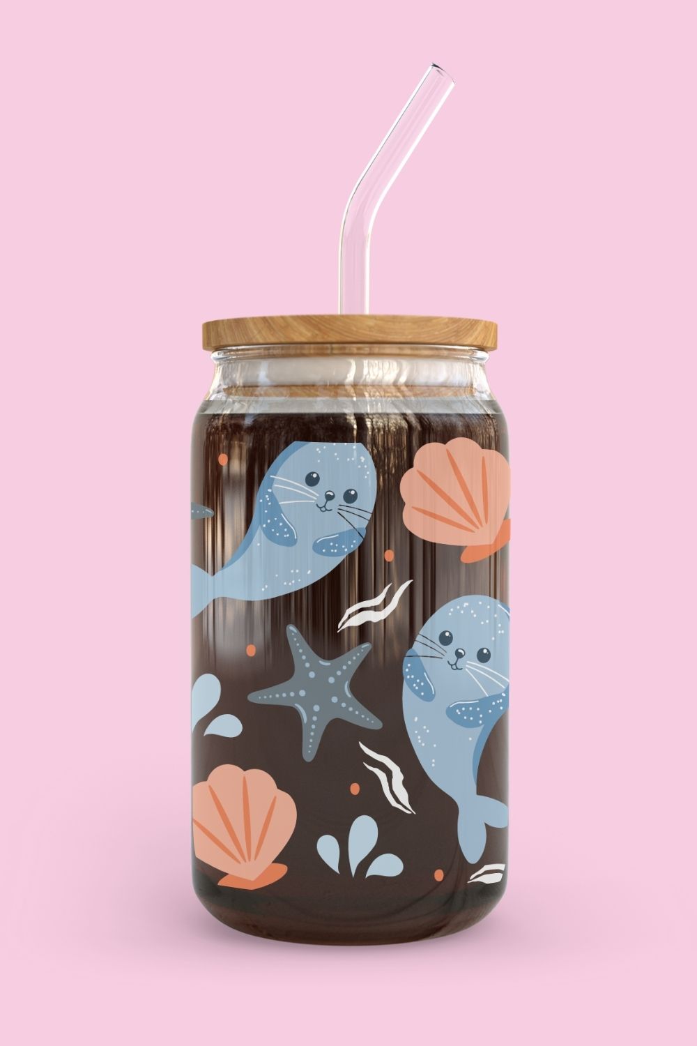 Libbey Glass Cup | Sea Lion