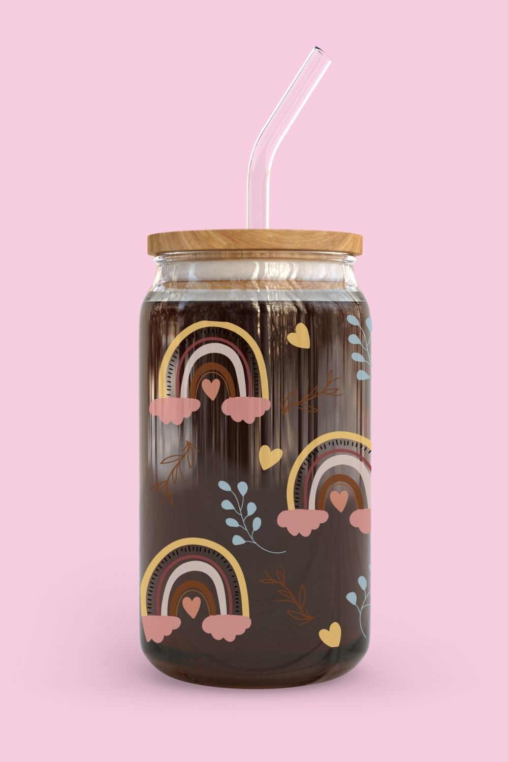 Libbey Glass Cup | Rainbow