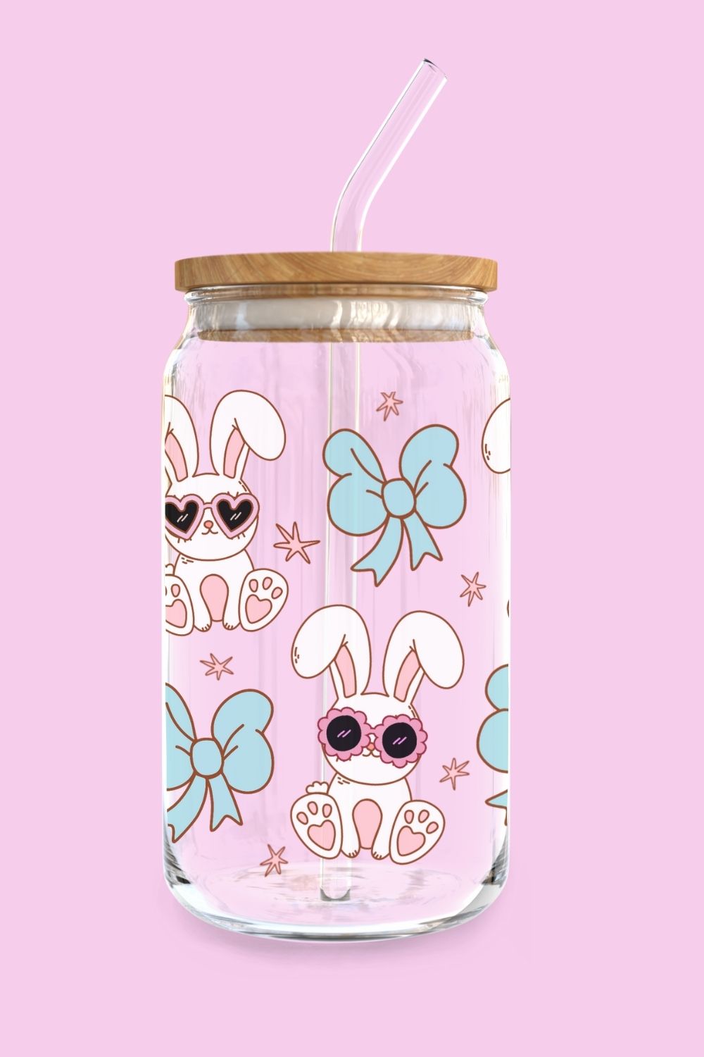 Libbey Glass Cup | Easter Bunny