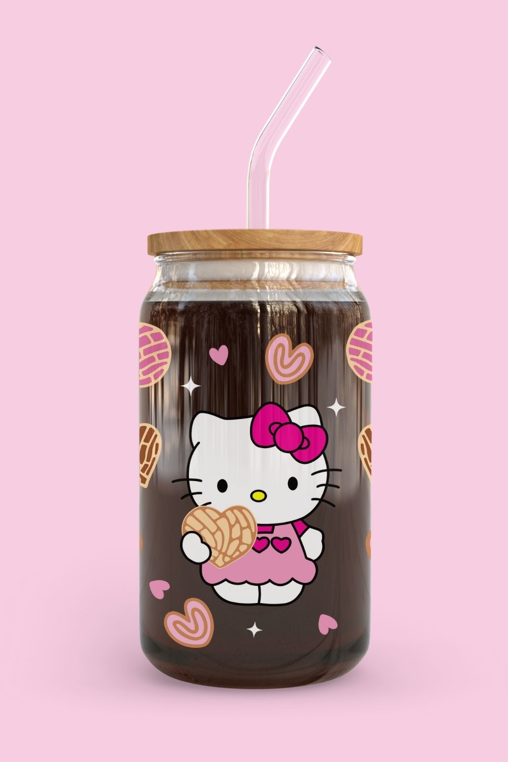 Libbey Glass Cup | Hello Kitty Bread