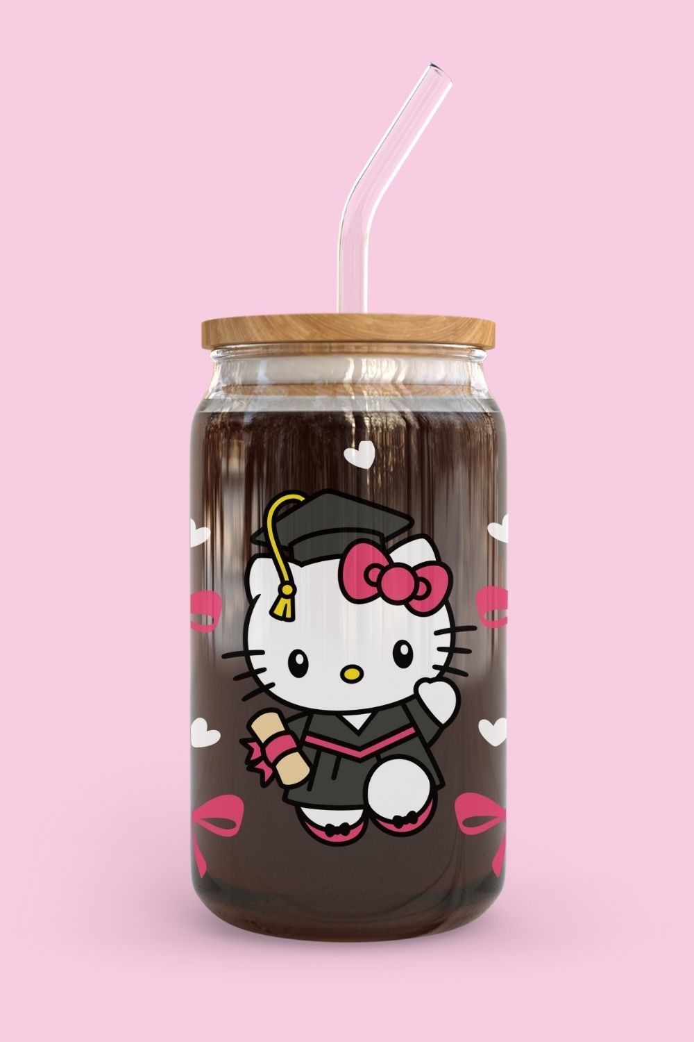 Libbey Glass Cup | Hello Kitty Graduation
