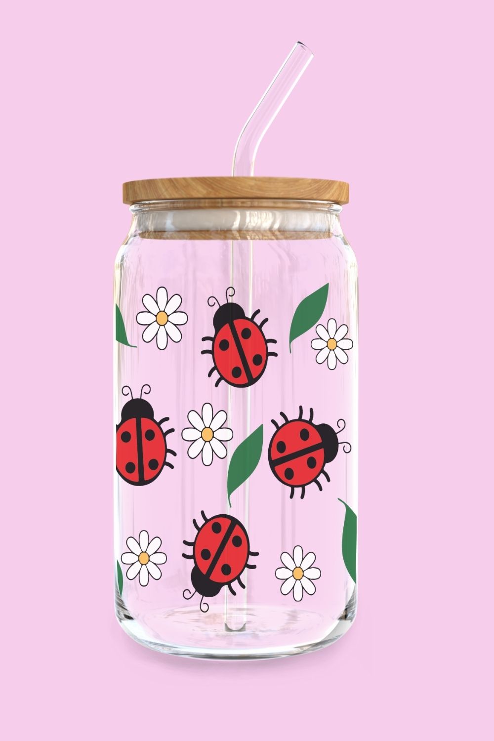 Libbey Glass Cup | Lady Bug