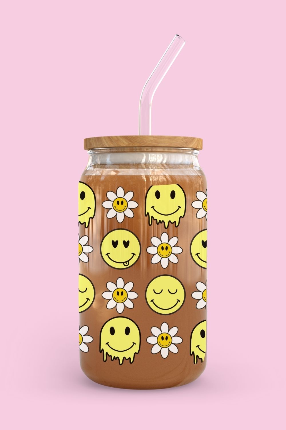 Libbey Glass Cup | Happy Face