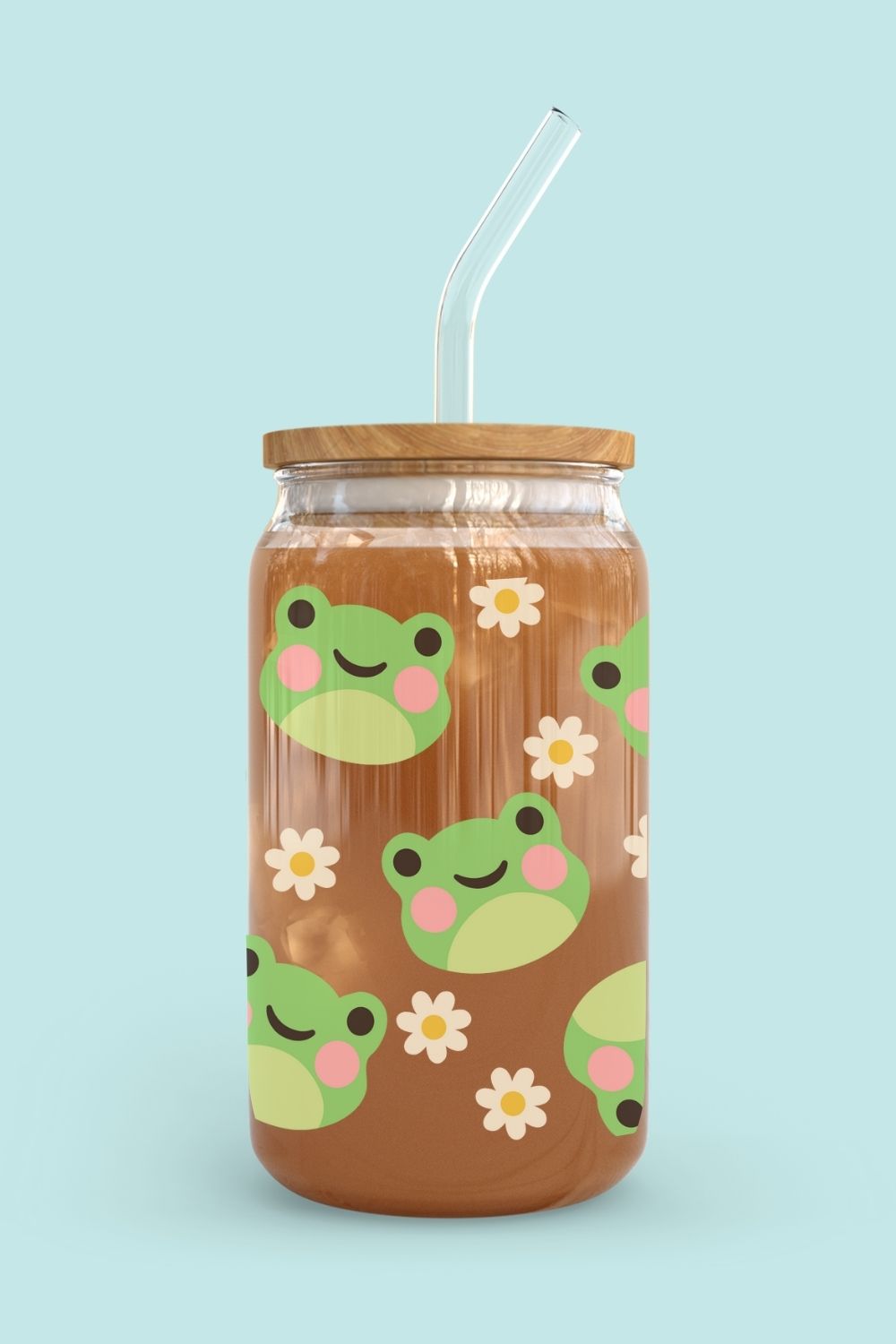 Libbey Glass Cup | Frogs