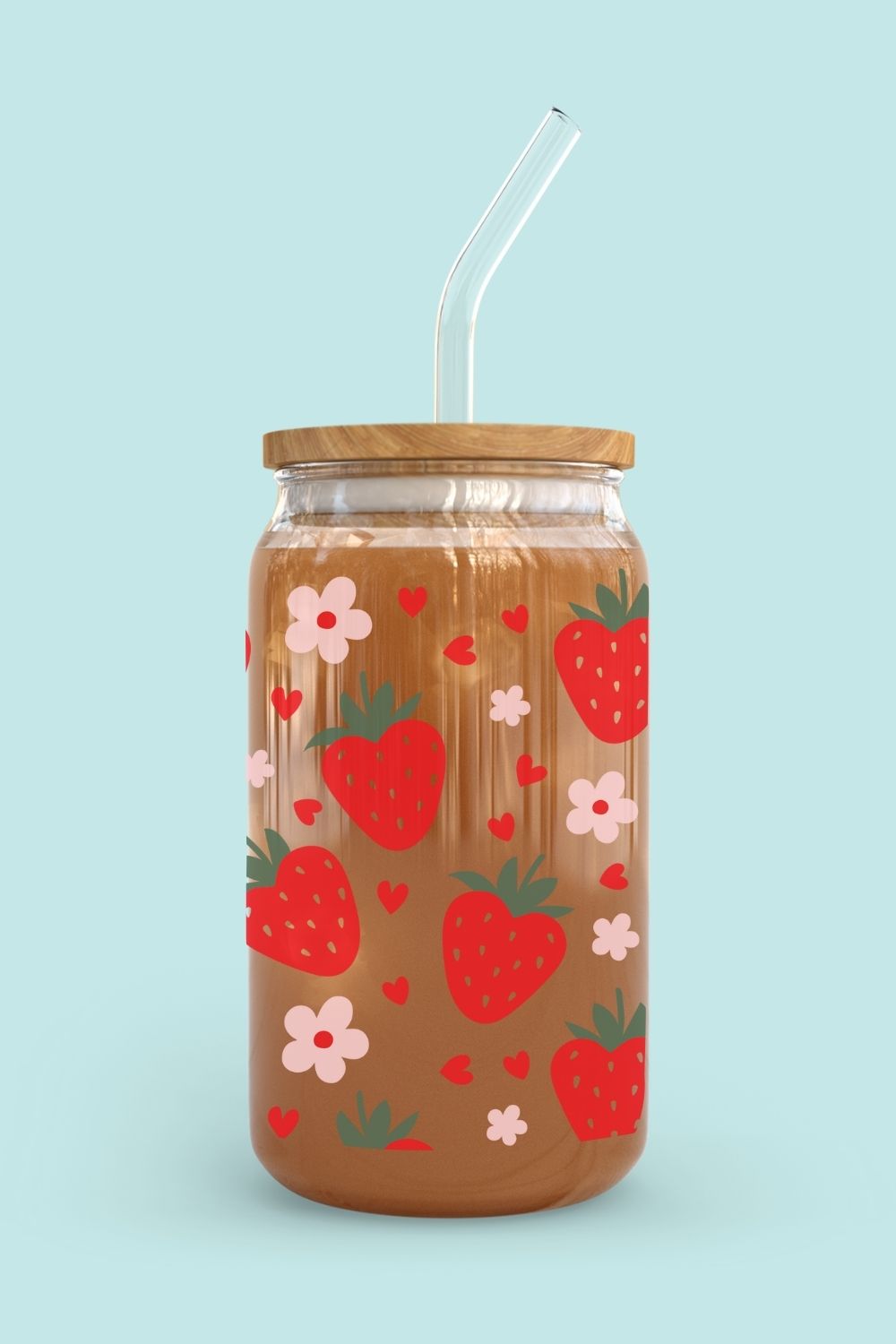 Libbey Glass Cup | Strawberry