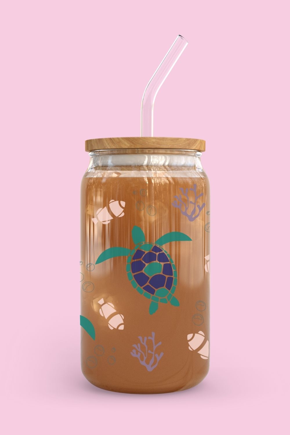 Libbey Glass Cup | Turtles