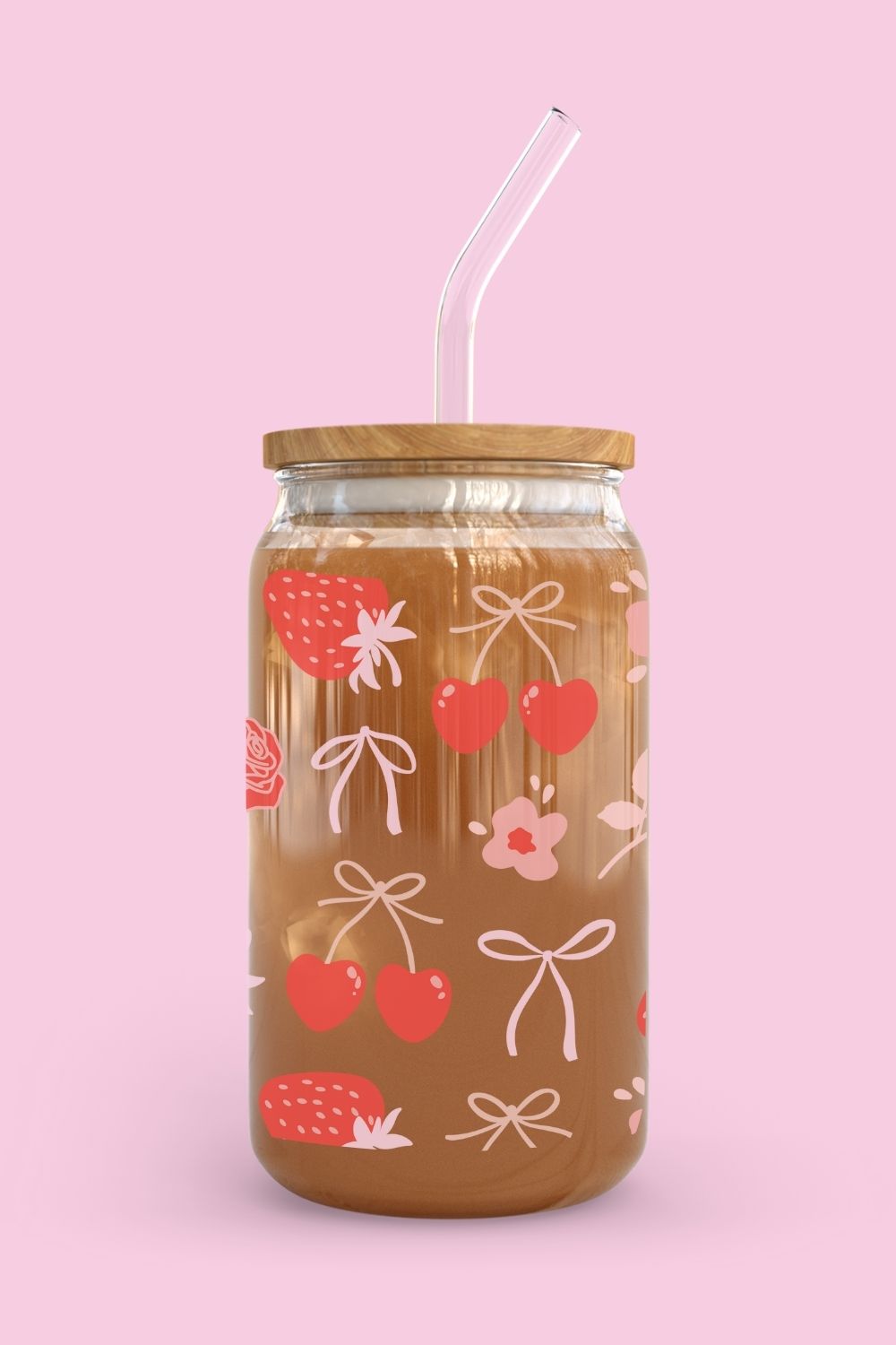 Libbey Glass Cup | Cherry Coquette