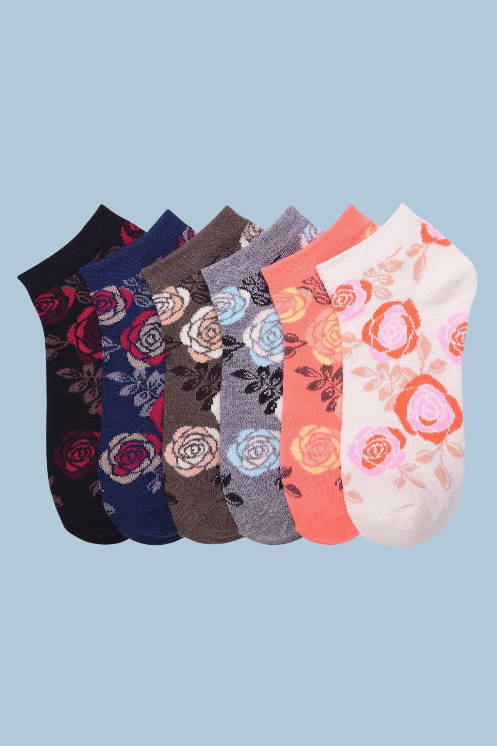 12 Pair Women Socks | Rose