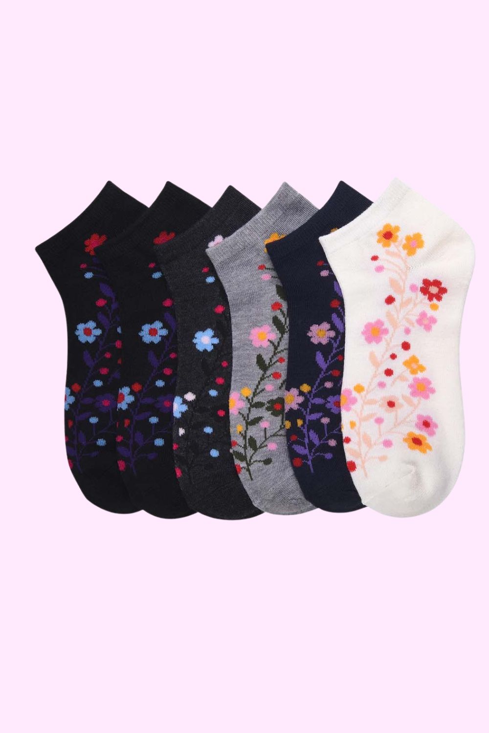 12 Pair Women Socks | Wild Flower