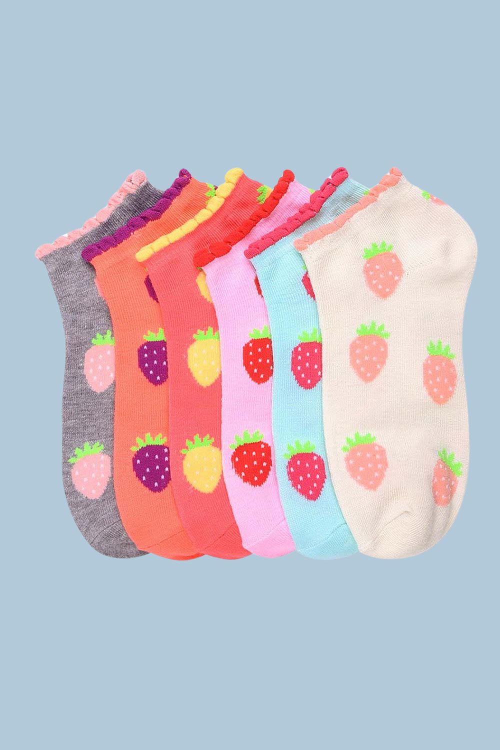 12 Pair Women Socks | Strawberry