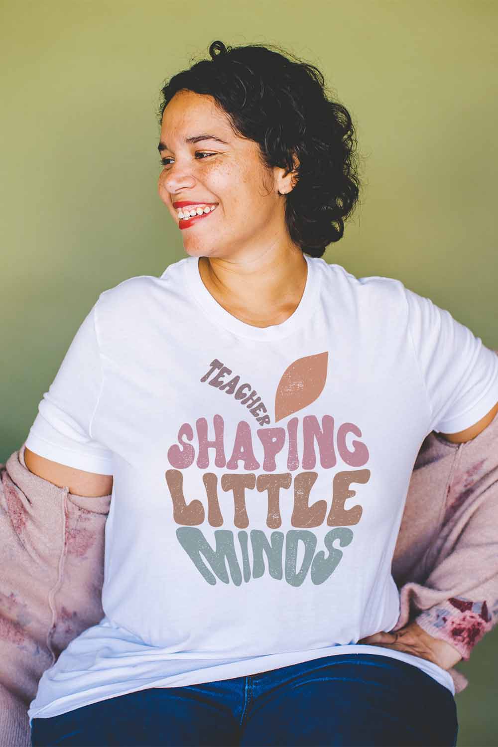 Women Graphic Tee | Teacher Shaping Little Minds