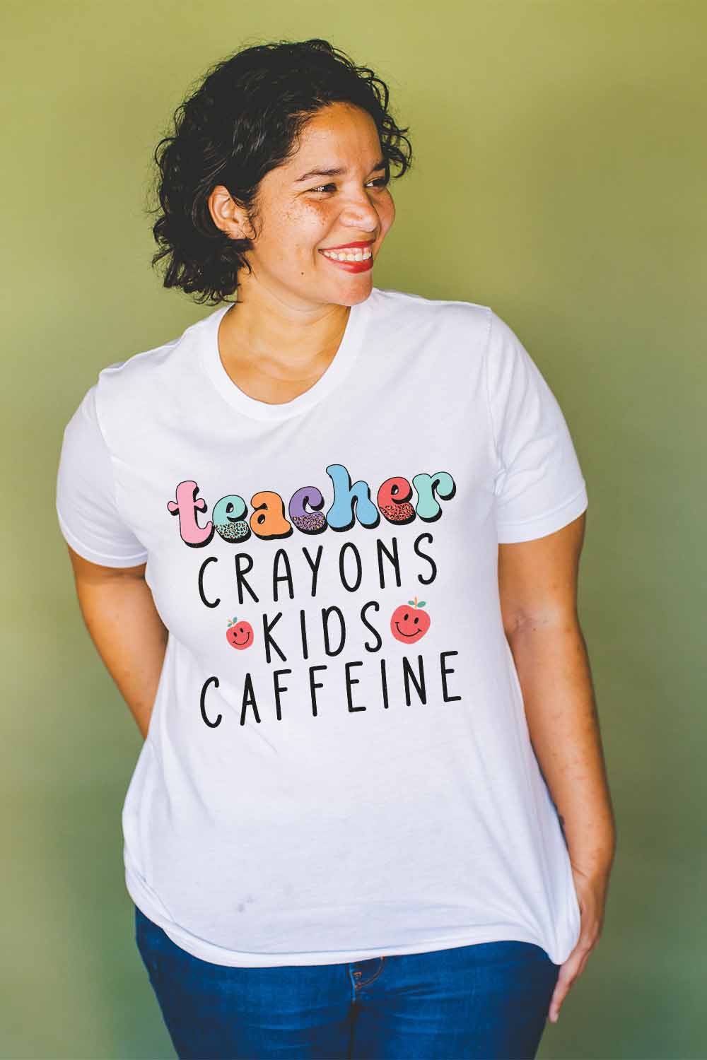 Women Graphic Tee | Teacher Crayons